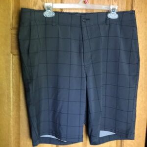 Set of 2 Men's PGA Gray Checkered & Plaid Shorts